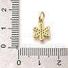 Brass Micro Pave Orange Cubic Zirconia Pendants KK-L225-016G-3