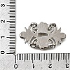 Brass Crystal Rhinestone Flower Multi-Strands Links KK-P306-17P-4