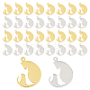 32Pcs 2 Colors 304 Stainless Steel Pendants STAS-DC0014-01-1