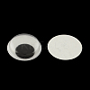 Black & White Plastic Wiggle Googly Eyes Buttons DIY Scrapbooking Crafts Toy Accessories with Label Paster on Back KY-S002B-14mm-2