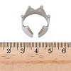 304 Stainless Steel Open Cuff Rings for Women RJEW-A079-09A-P-5