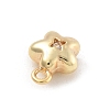 Brass Micro Pave Cubic Zirconia Pendants KK-D283-19G-2