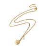 Golden 304 Stainless Steel Pendant Necklace LS-QO1211-4-1