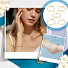 5 sets 5 styles 304 Stainless Steel Paperclip Chains & Cable Chain Bracelet Sets BJEW-PH0004-43-6