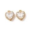 Brass Micro Pave Cubic Zirconia Pendants KK-S531-01G-A-1