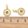Brass Micro Pave Cubic Zirconia Pendents KK-M303-01G-01-3