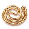 Electroplate Non-magnetic Synthetic Hematite Bead Strands G-Q465-11KC-2