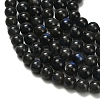 Natural Black Labradorite Beads Strands G-L642-B15-8mm-4
