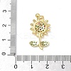 Brass Cubic Zirconia Pendants KK-L253-25G-03-3
