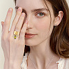 304 Stainless Steel Open Cuff Rings RJEW-UN00015-6