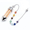Natural Citrine Pointed Dowsing Pendulum PW-WGF518F-02-1
