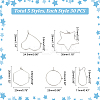 150Pcs 5 Style 304 Stainless Steel Hoop Earring Findings STAS-UN0050-92-3