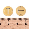 PVD Vacuum Plating 201 Stainless Steel Hollow Flat Round Links FIND-R149-03T-G-3