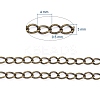 Brass Twisted Chains CHC-Q001-4x3mm-AB-3