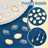 DIY Blank Oval Pendant Making Kits DIY-PH0021-46-4
