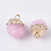 Druzy Resin Pendants X1-RESI-S383-013E-2
