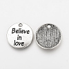 Tibetan Style Alloy Pendants TIBEP-Q078-17AS-RS-2