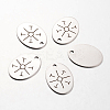 Non-Tarnish Spray Painted 201 Stainless Steel Pendants LS-STAS-I048-N05-1