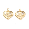 Eco-Friendly Brass Micro Pave Cubic Zirconia Pendants KK-I698-33G-3