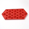 Diamond Shape Food Grade Silicone Molds LS-AJEW-E027-01-2