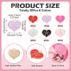 30Pcs 6 Colors Alloy Enamel Pendants ENAM-TA0009-04-4