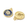 Brass Micro Pave Cubic Zirconia Pendants KK-B124-04G-02-2