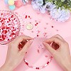 1200Pcs 4 Colors Valentine's Day Themed Opaque Acrylic Beads MACR-SC0001-42-3