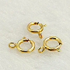 Brass Spring Ring Clasps LS-KK-G163-6mm-1-1