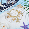 Trendy Shell Charm Bracelets BJEW-PH0002-01-4