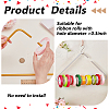2Pcs 2 Colors Aluminum Alloy Clothing Hanger AJEW-FG0005-15-3