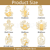 Nickel Decoration Stickers DIY-WH0450-124-2