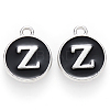 Platinum Plated Alloy Charms X-ENAM-S118-02Z-P-1