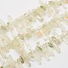 Natural Green Smoky Quartz Beads Strands G-K202-03-1