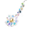 Glass Flower Hanging Suncatchers HJEW-C009-01A-3