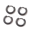 304 Stainless Steel Huggie Hoop Earrings EJEW-O087-09D-EB-01-3