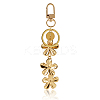 304 Stainless Steel Flower Keychains KEYC-ME00016-01-1