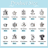 Ocean Theme Tibetan Style Alloy European Large Hole Beads FIND-NB0003-42-2