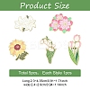 5Pcs 5 Styles Creative Zinc Alloy Brooches JEWB-YW0001-11-2