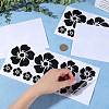 4 Sheets 2 Colors Flower PVC Waterproof Car Stickers DIY-GF0008-94A-3