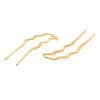 Rack Plating Brass Hair Forks OHAR-C004-01G-2