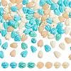 100Pcs 4 Colors Dyed Synthetic Coral Beads CORA-NB0001-04B-1