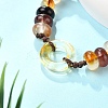 Glass Brainded Bead Bracelets BJEW-L701-01-3