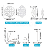 DIY Chandelier Dangle Earring Making Kits DIY-UN0003-50-6