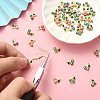 50Pcs Rack Plating Brass Enamel Pendants KK-CJ0001-87-4