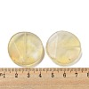 Yellow Watermelon Stone Glass Beads G-B070-18A-3