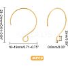 40Pcs Ion Plating(IP) 304 Stainless Steel Earring Hooks STAS-UN0036-42-5