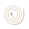 304 Stainless Steel Cable Chains Necklace for Men Women NJEW-N050-A03-G12-1