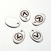Non-Tarnish Spray Painted 201 Stainless Steel Pendants STAS-I048-I12-1
