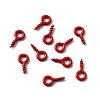 Stoving Varnish 100Pcs Iron Screw Eye Pin Peg Bails FIND-WH0036-29D-1
