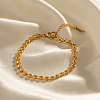 Minimalist 304 Stainless Steel Heart Link Bracelets QJ7944-6
